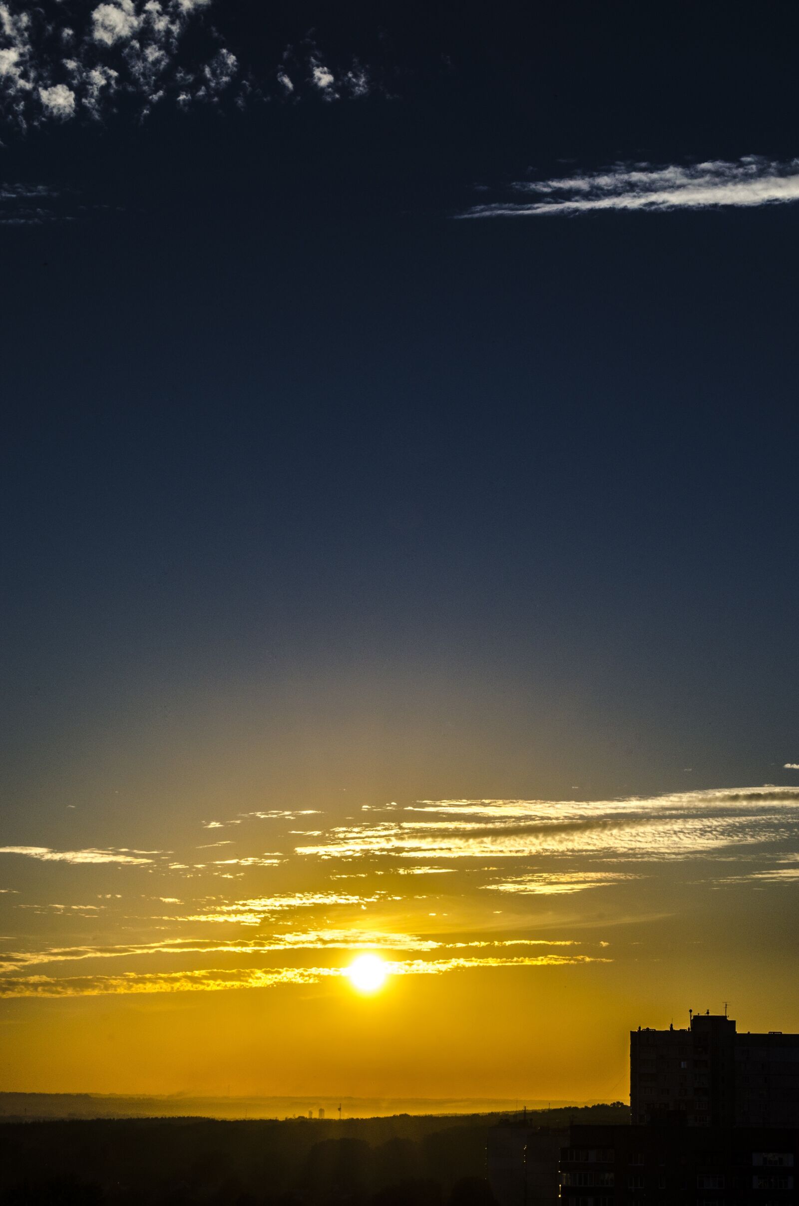 Nikon D5100 sample photo. Sunset, dark sky, bright photography