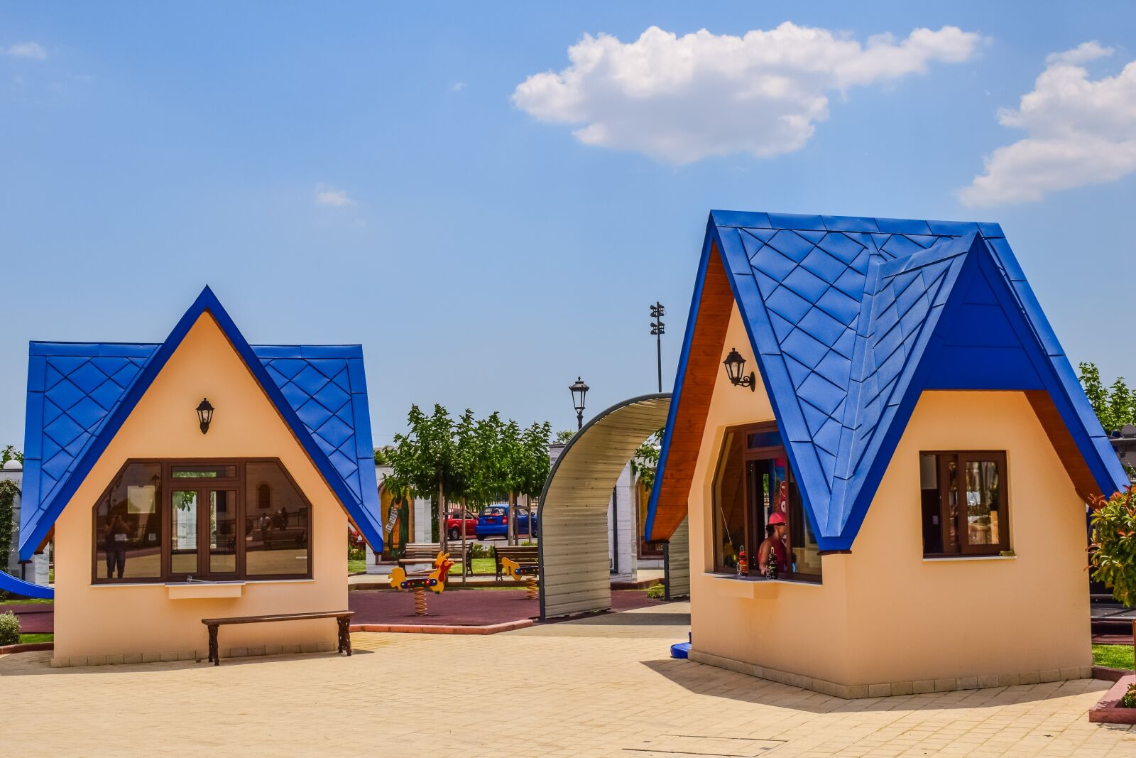 Nikon D3300 sample photo. Kiosk, building, architecture photography