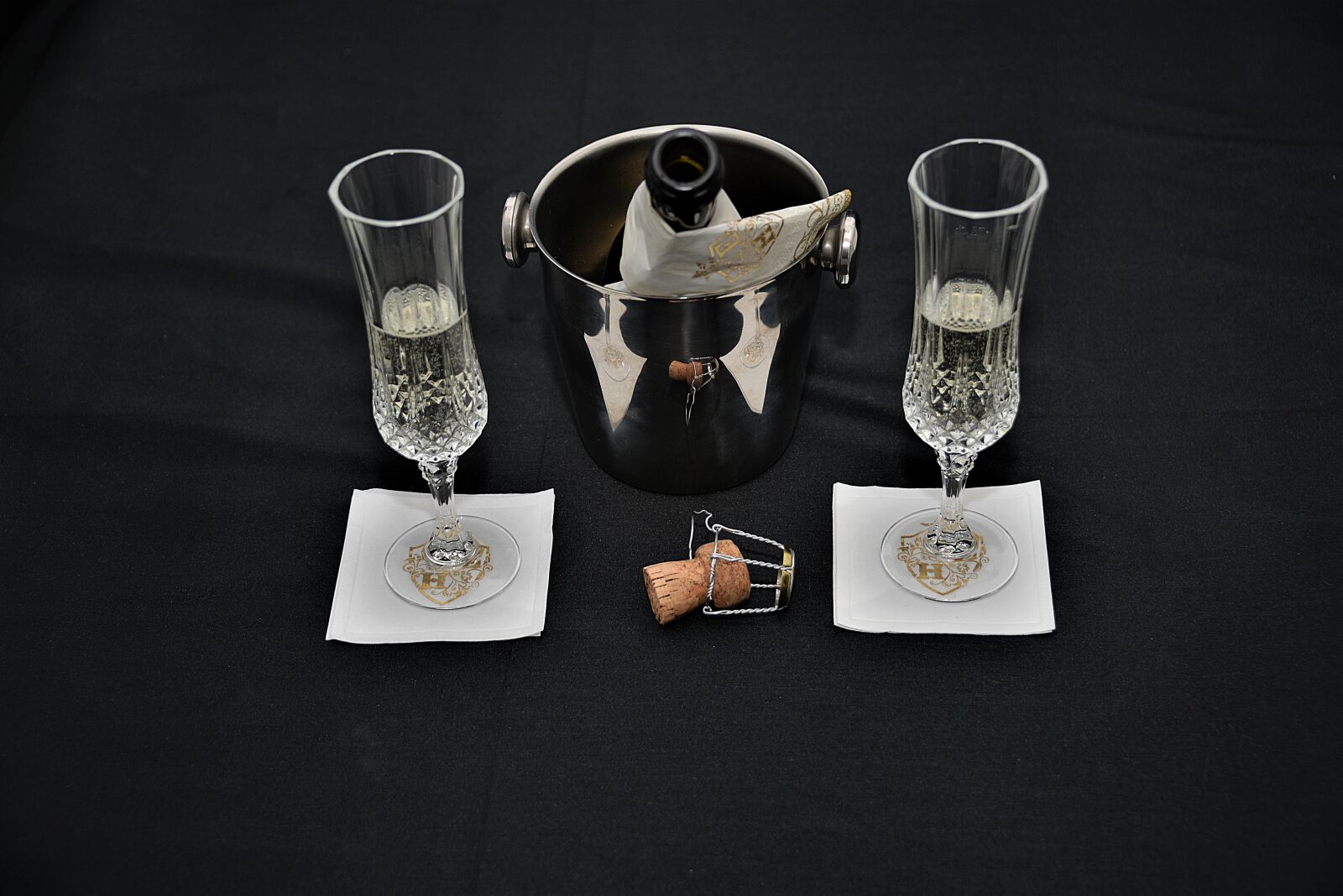 Nikon D610 sample photo. Bottle of sparkling wine photography