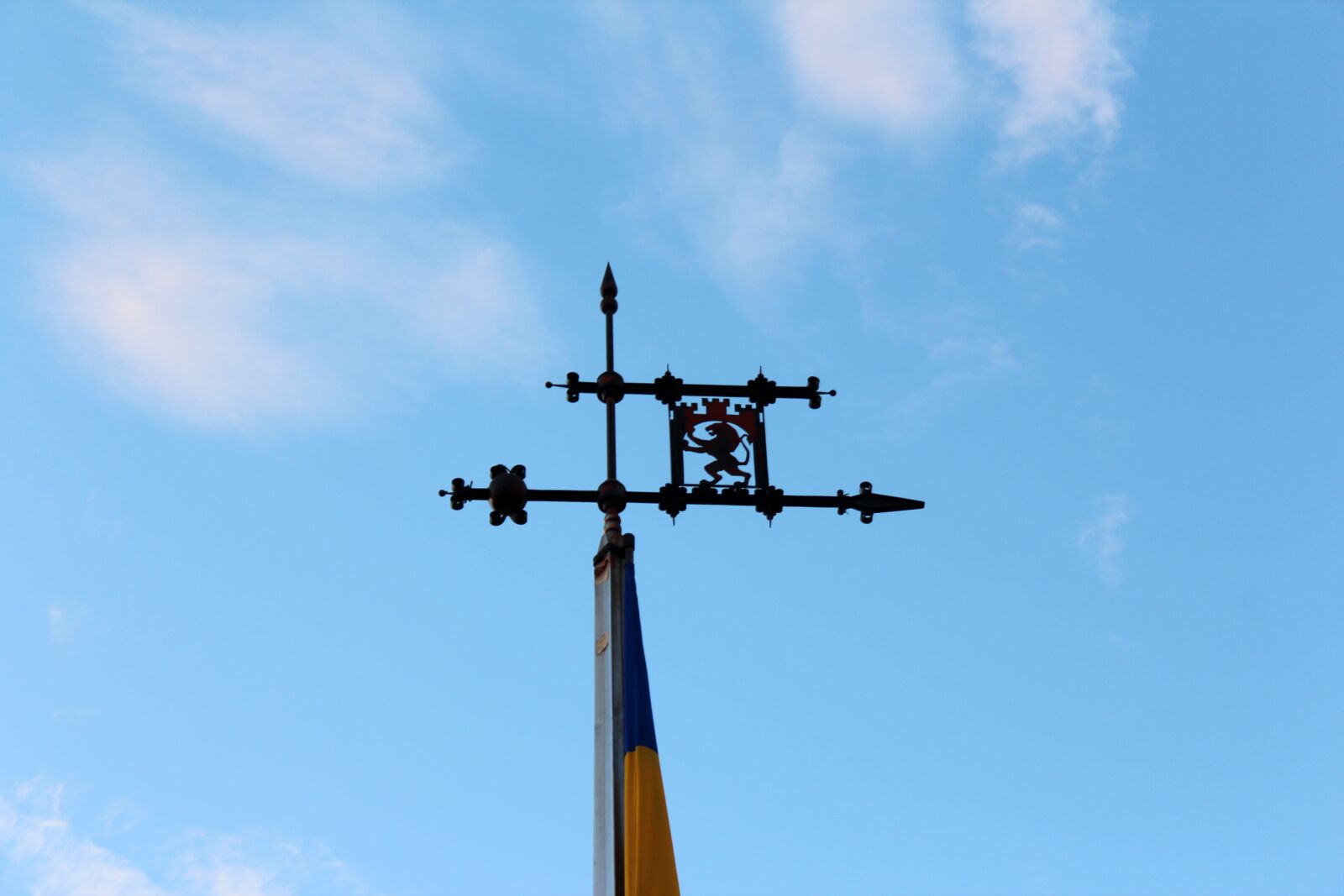 Canon EOS 600D (Rebel EOS T3i / EOS Kiss X5) sample photo. Flag pole, flag, coat photography