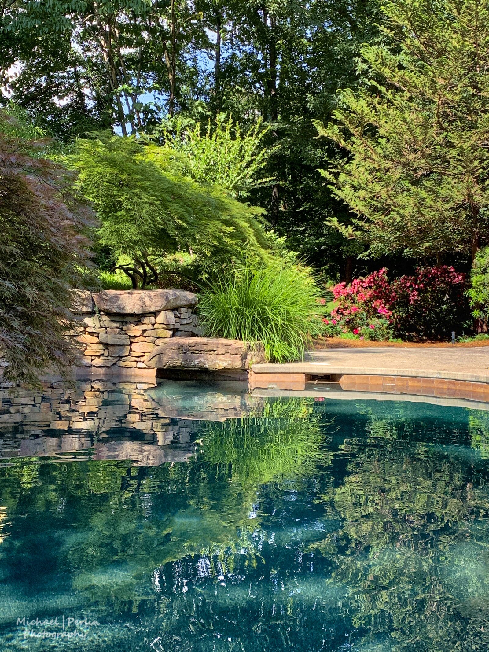 iPhone XR back camera 4.25mm f/1.8 sample photo. Reflection, swimming pool, atlana photography