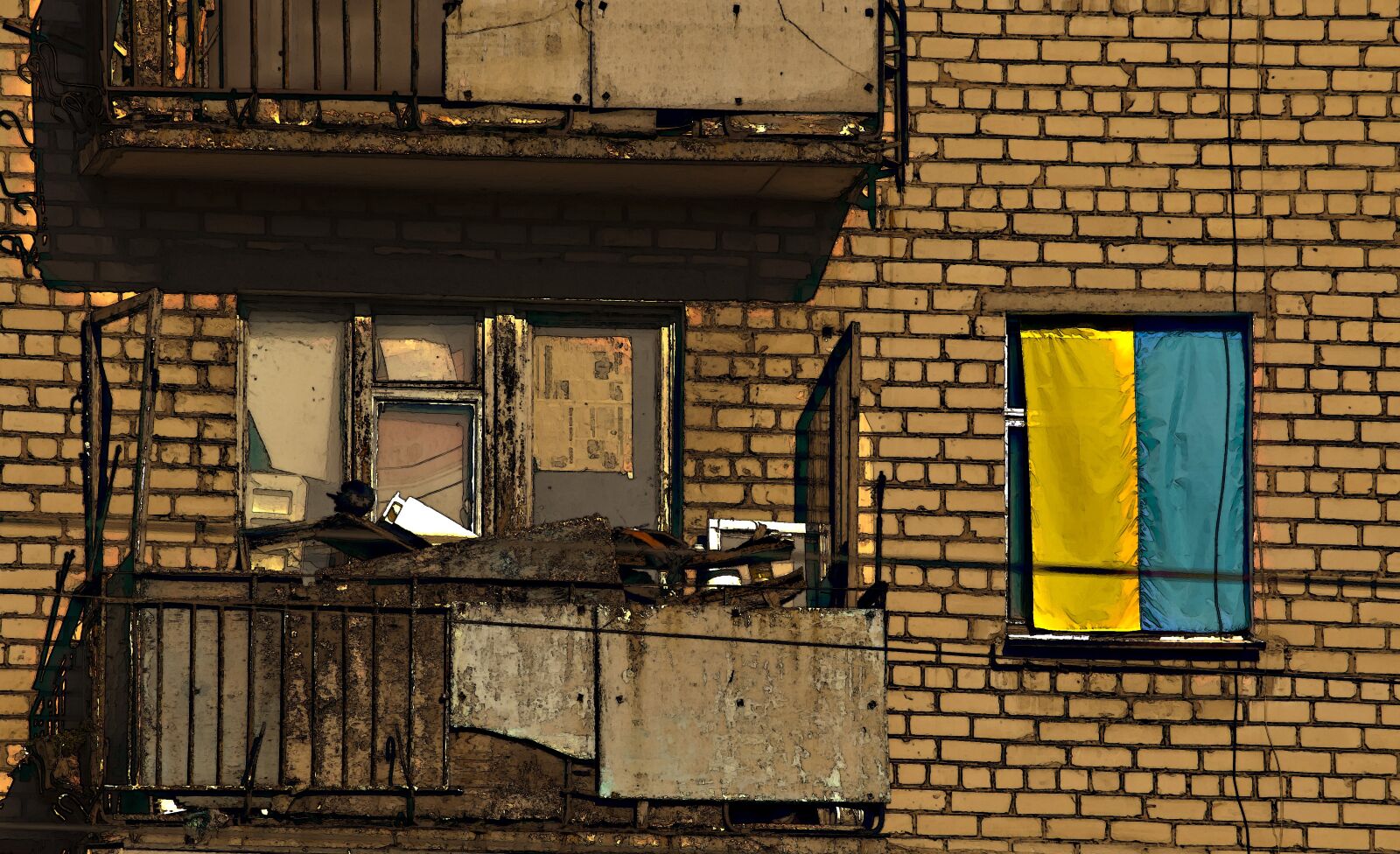 Nikon D90 sample photo. Balcony, garbage, window photography
