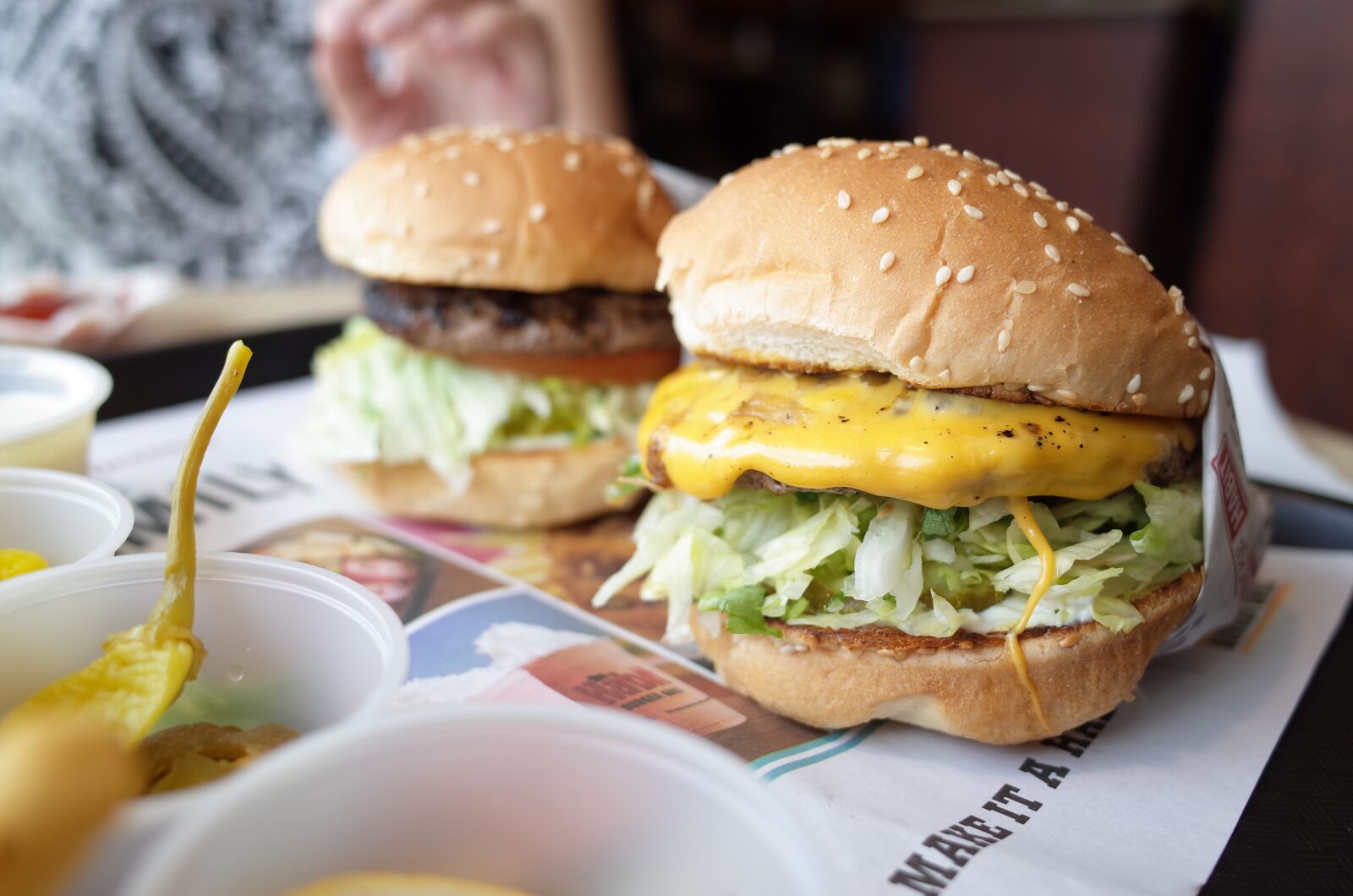 Ricoh GR II sample photo. Burger, hamburger, habit photography