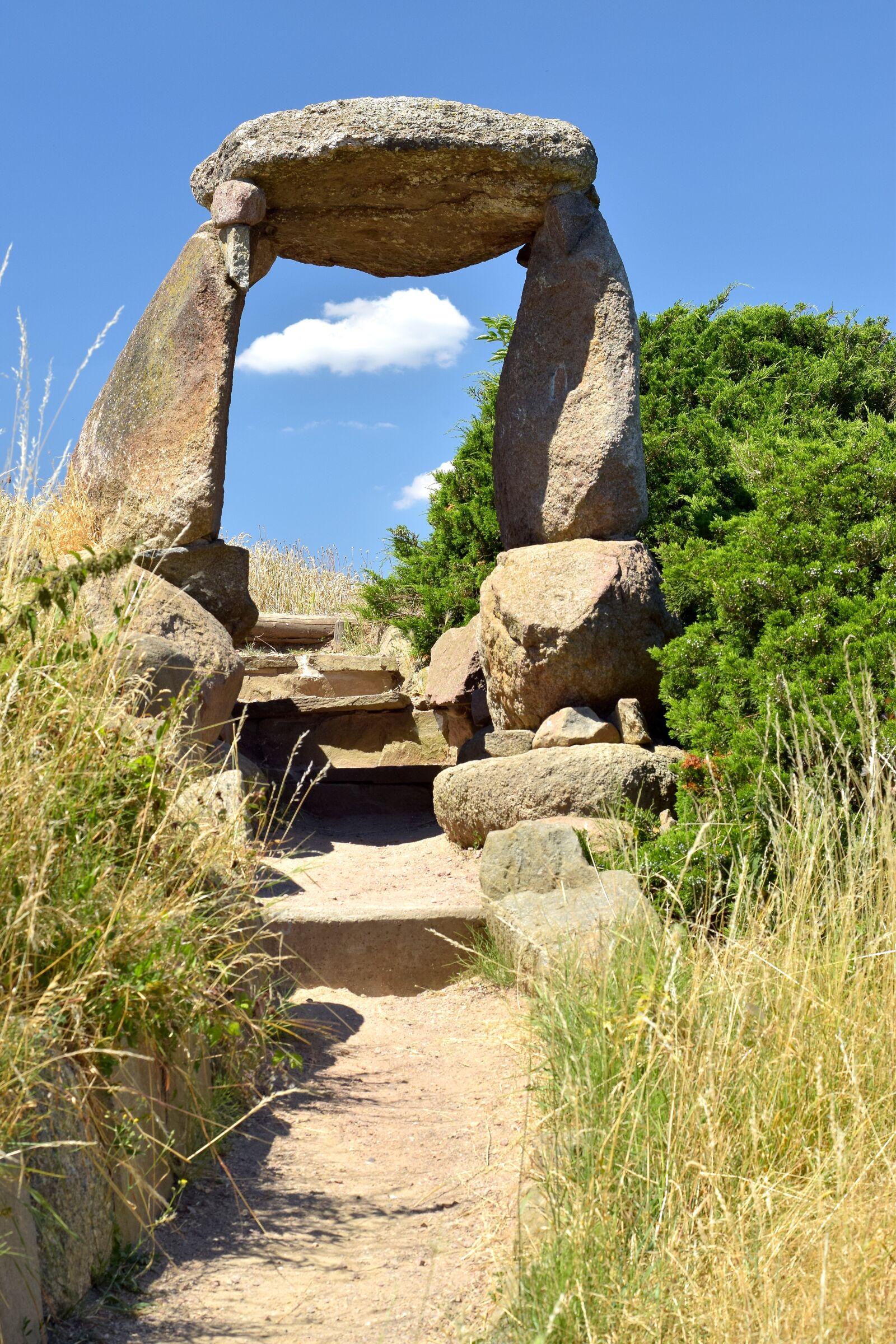 Nikon D5300 sample photo. Stone gate, cloud, sky photography