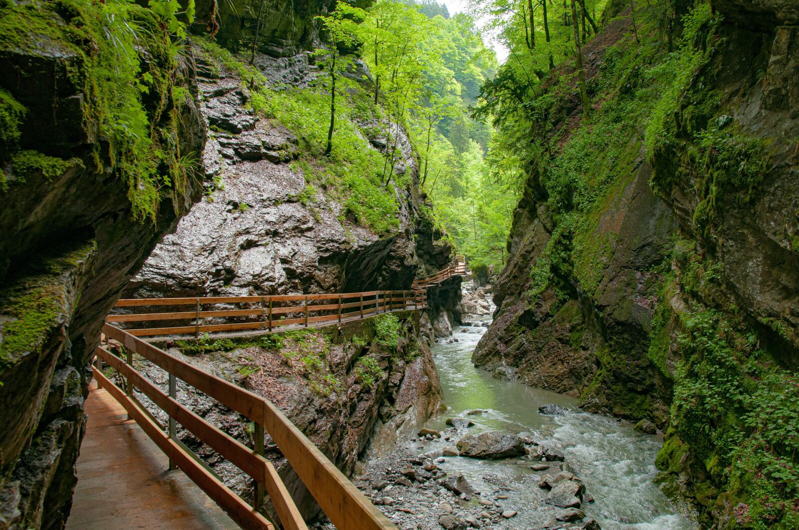 Nikon D5000 sample photo. Gorge, trail, vorarlberg photography
