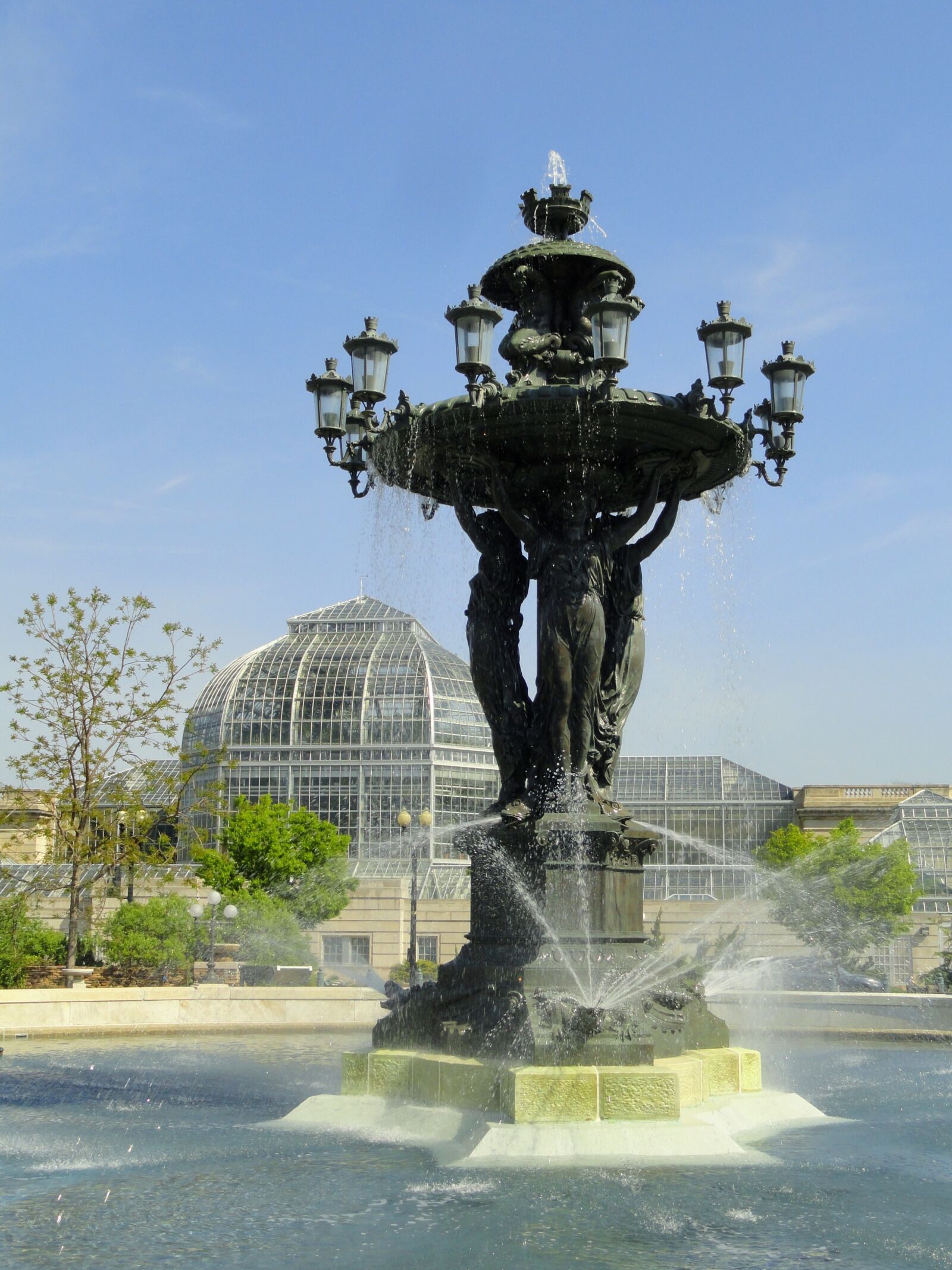 Sony Cyber-shot DSC-H55 sample photo. Bartholdi fountain, washington dc photography