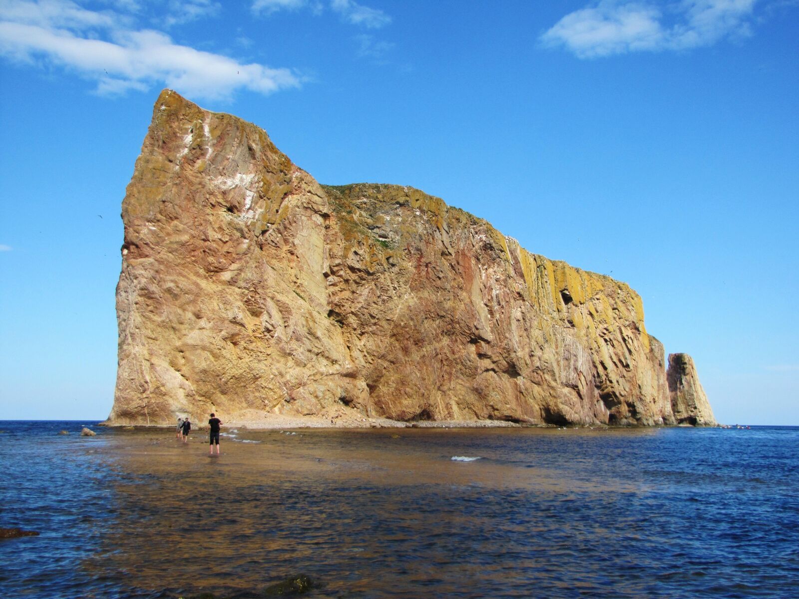 Canon PowerShot SX20 IS sample photo. Quebec, rock, sea photography