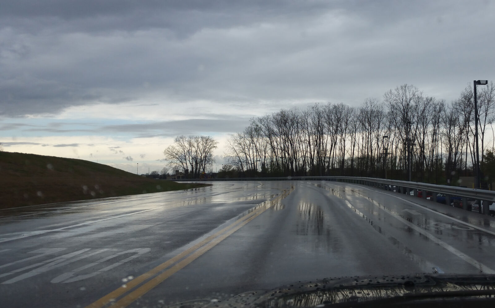 Samsung Galaxy Note Edge sample photo. Clouds, cloudy, drive, rain photography
