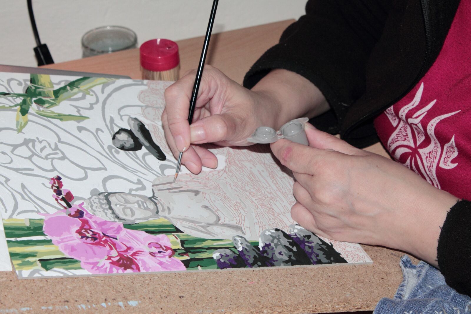 Canon EOS 1100D (EOS Rebel T3 / EOS Kiss X50) sample photo. Painter, painting, brush photography