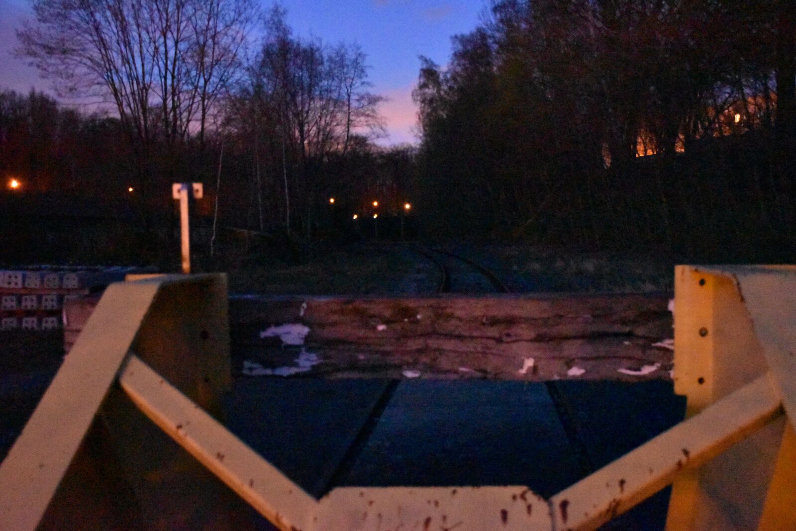 Nikon D5600 sample photo. Vintage, train stop, trees photography