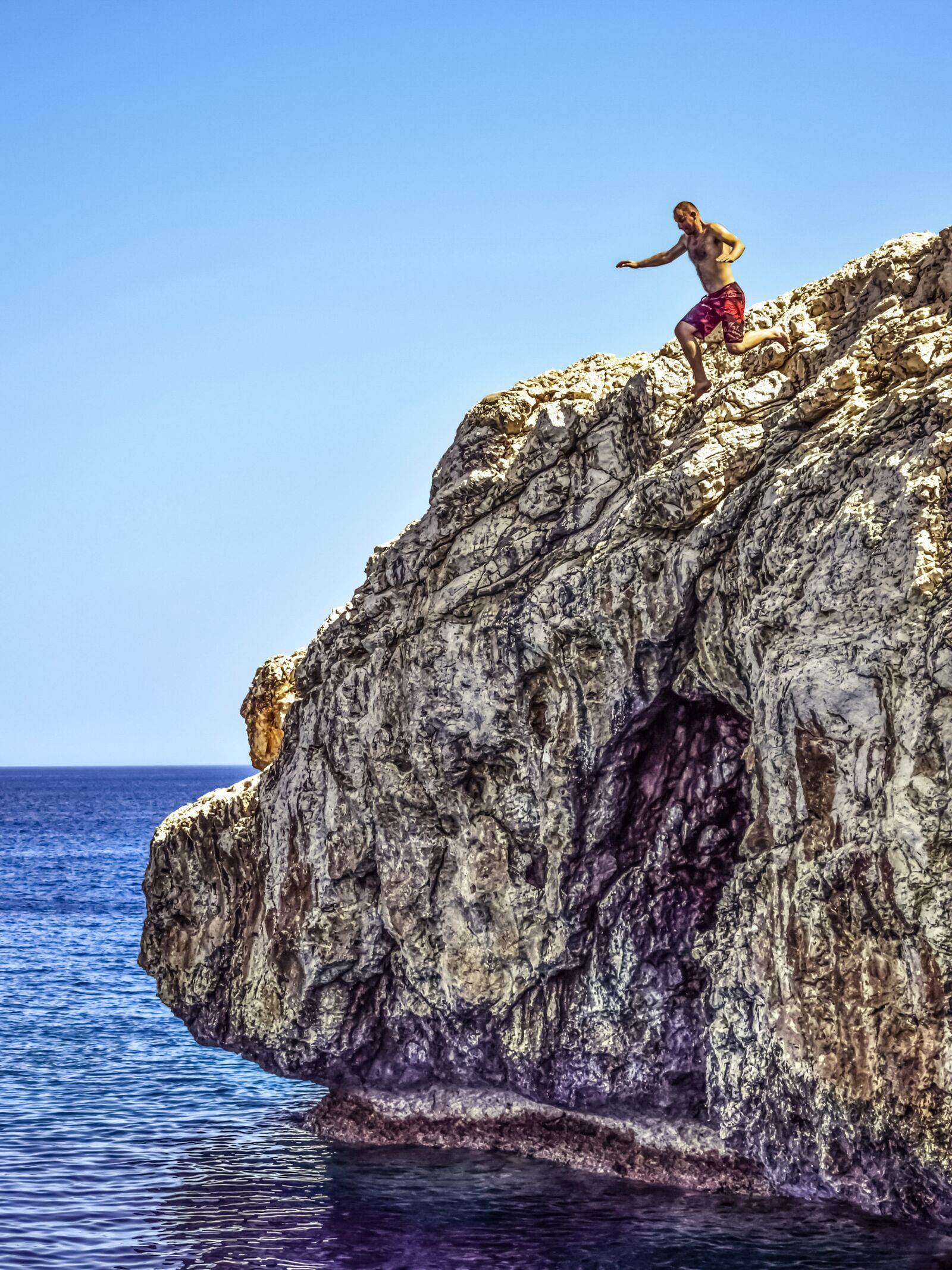 Nikon D3300 sample photo. Jumping, cliff, jump photography