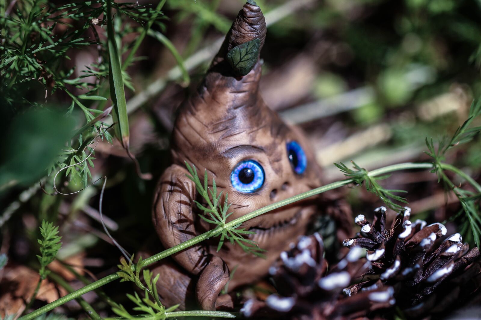 Canon EOS 7D Mark II sample photo. Figure, pinecone, decoration photography