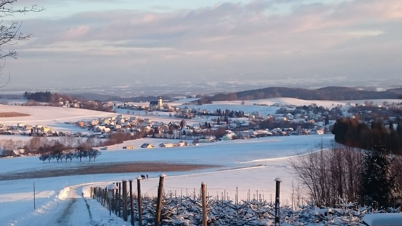 Sony Xperia Z1 Compact sample photo. Ottnang, in winter, panorama photography
