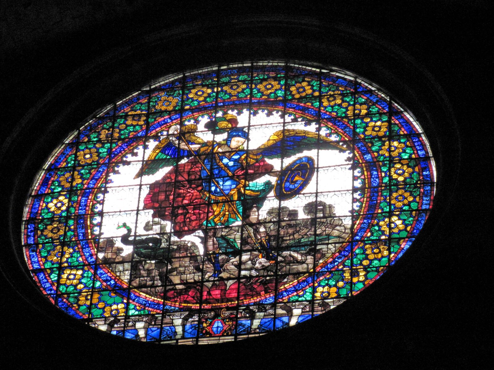 Canon PowerShot SX120 IS sample photo. Girona, stained-glass, art photography