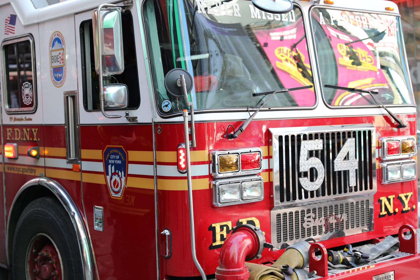 Canon EOS 5D Mark IV + Canon EF 24-70mm F2.8L II USM sample photo. Firefighter, truck, nyc photography