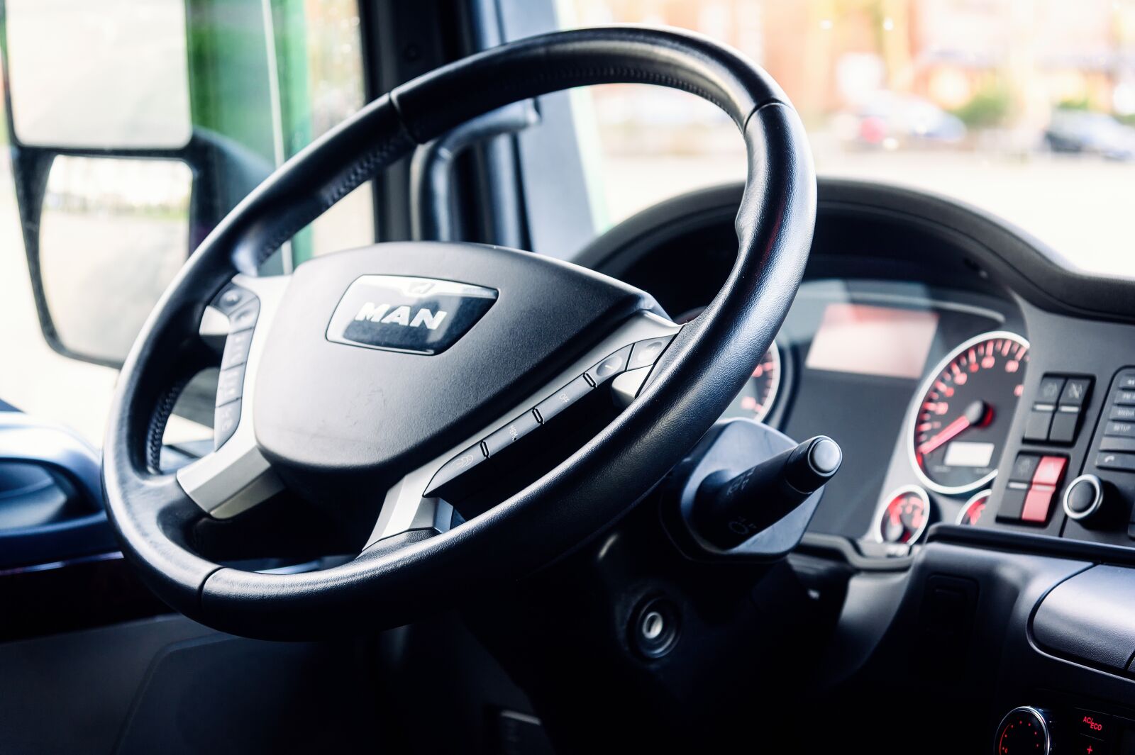 Nikon Z6 sample photo. Steering wheel, cockpit, truck photography