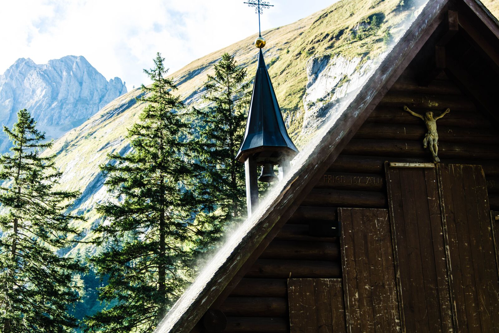 Nikon D7100 sample photo. Wooden church, mountains, nature photography