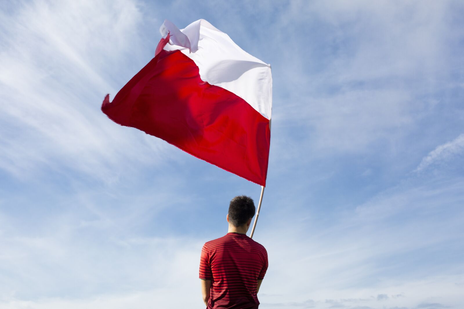Canon EF 50mm F1.4 USM sample photo. Flag, red, white photography