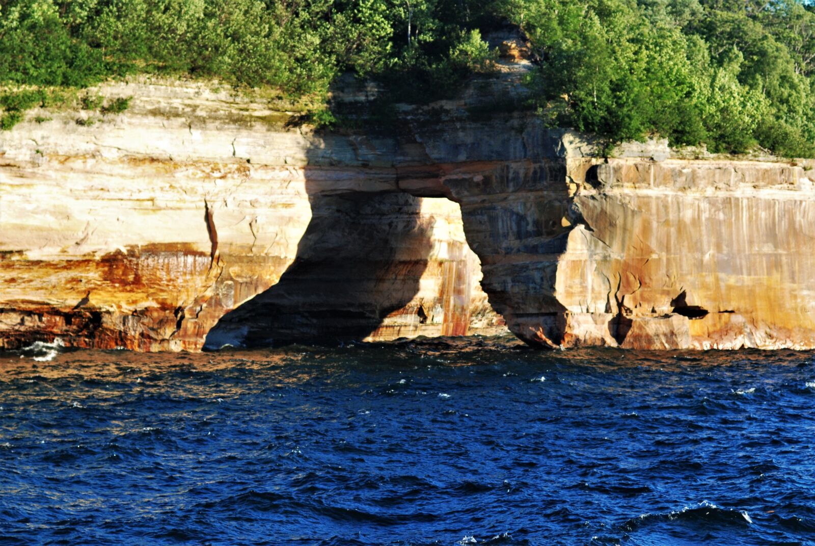 Nikon D80 sample photo. Tunnel, cliff, trees photography