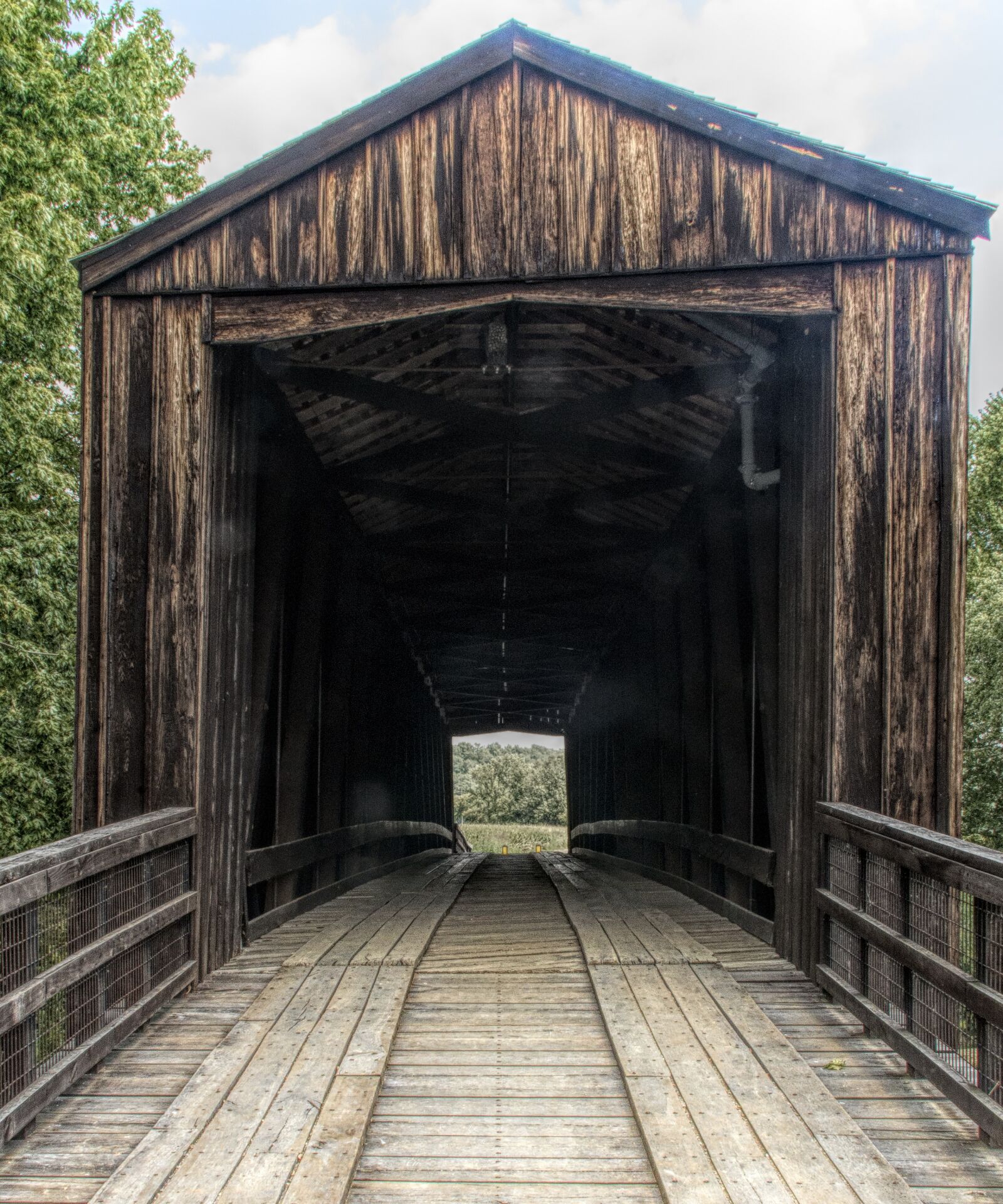 Nikon D800 sample photo. Bridge, covered, wooden photography