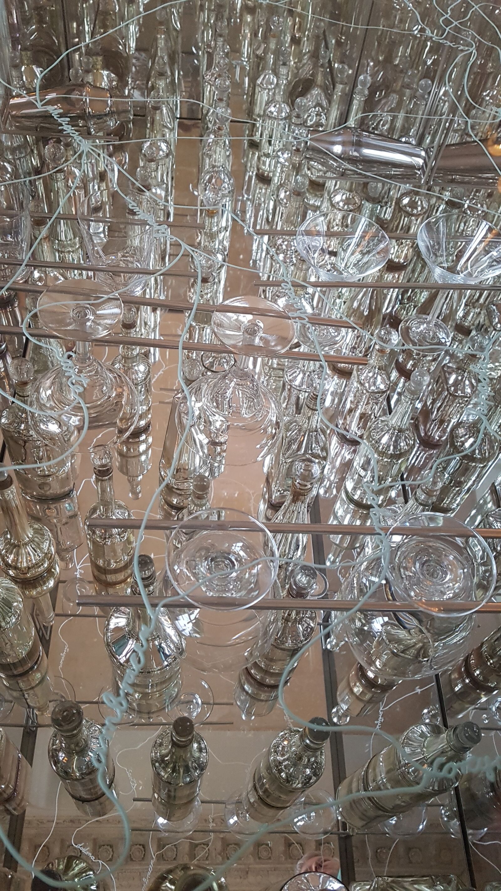 Samsung Galaxy S7 sample photo. Glasses, art, suspension photography