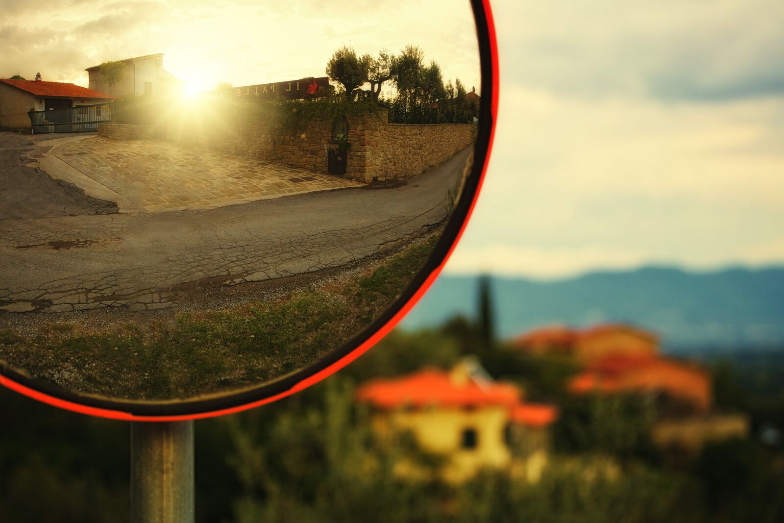 Canon EOS 5D sample photo. Mirror, road, sun photography