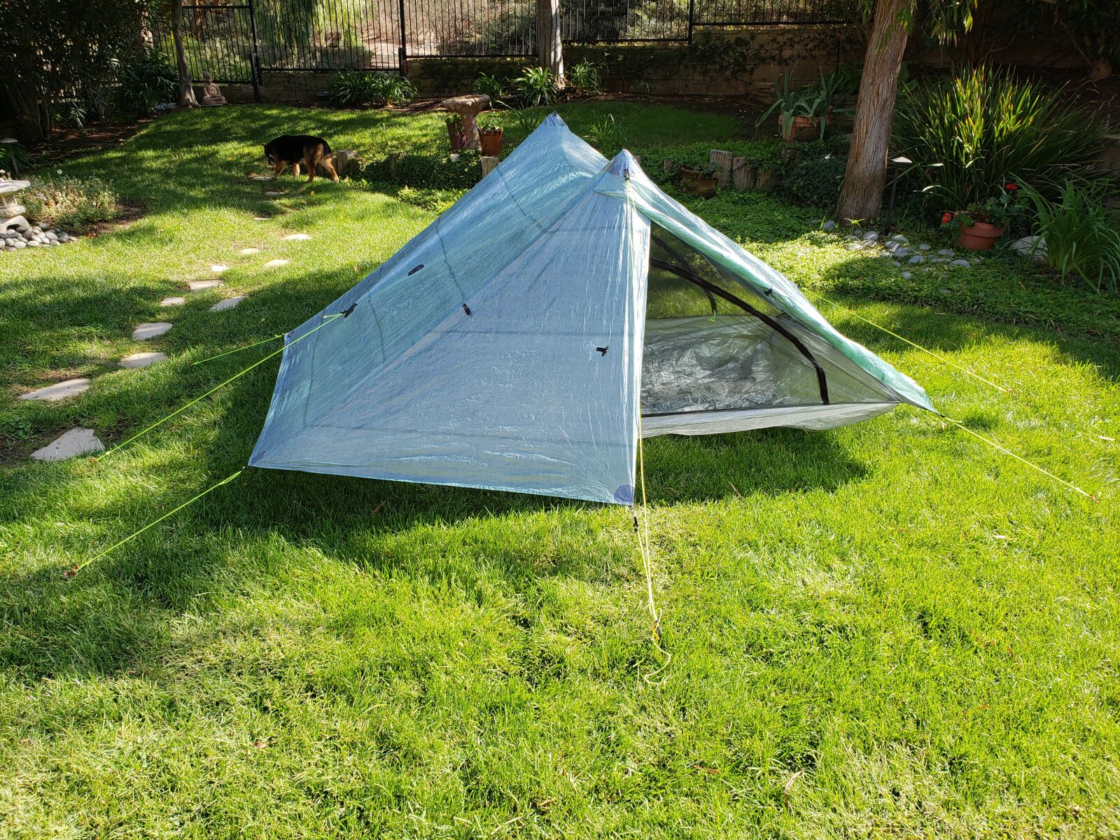 Samsung Galaxy S9 sample photo. Tent, grass, outside photography