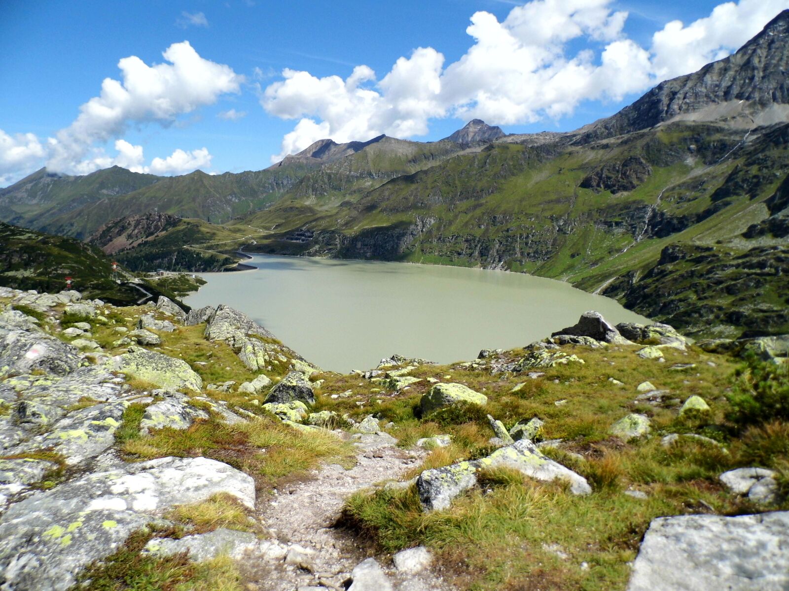 Benq GH600 sample photo. Tauernmoossee, dam, swinging photography