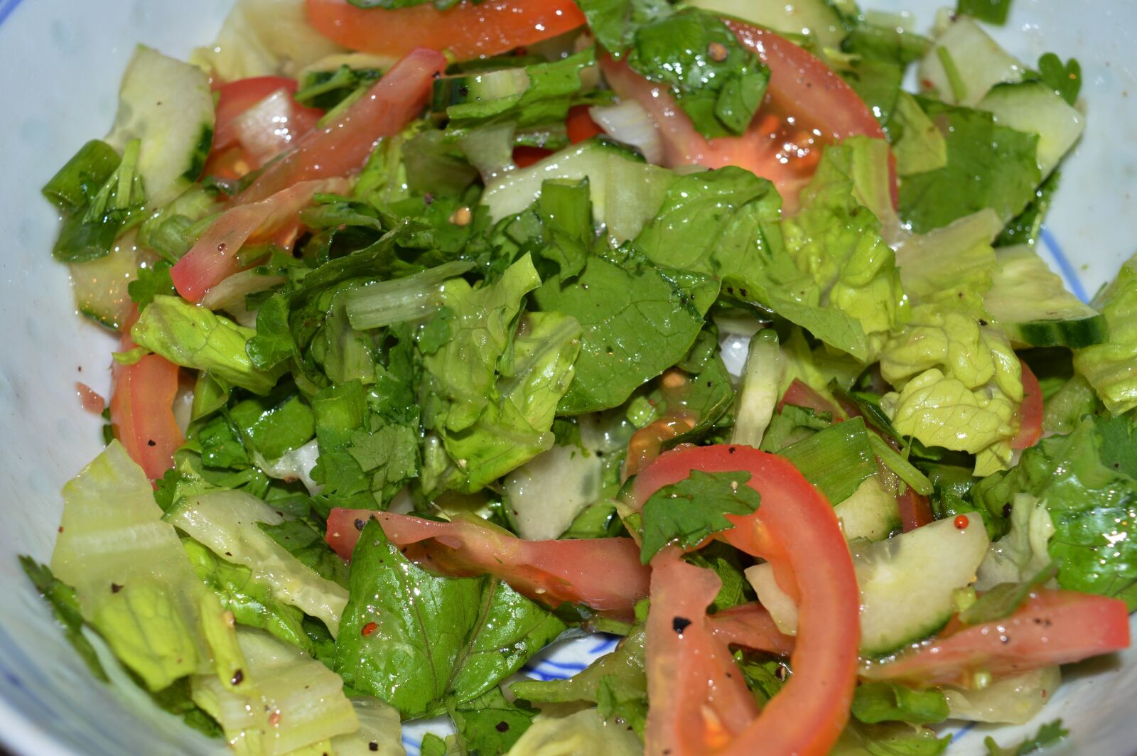 Nikon D3200 sample photo. Mixed green salads, vegetables photography