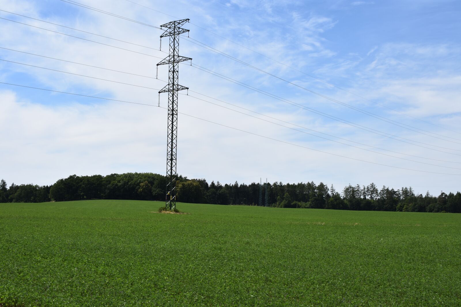 Nikon D3400 sample photo. Landscape, electrical wiring, sky photography