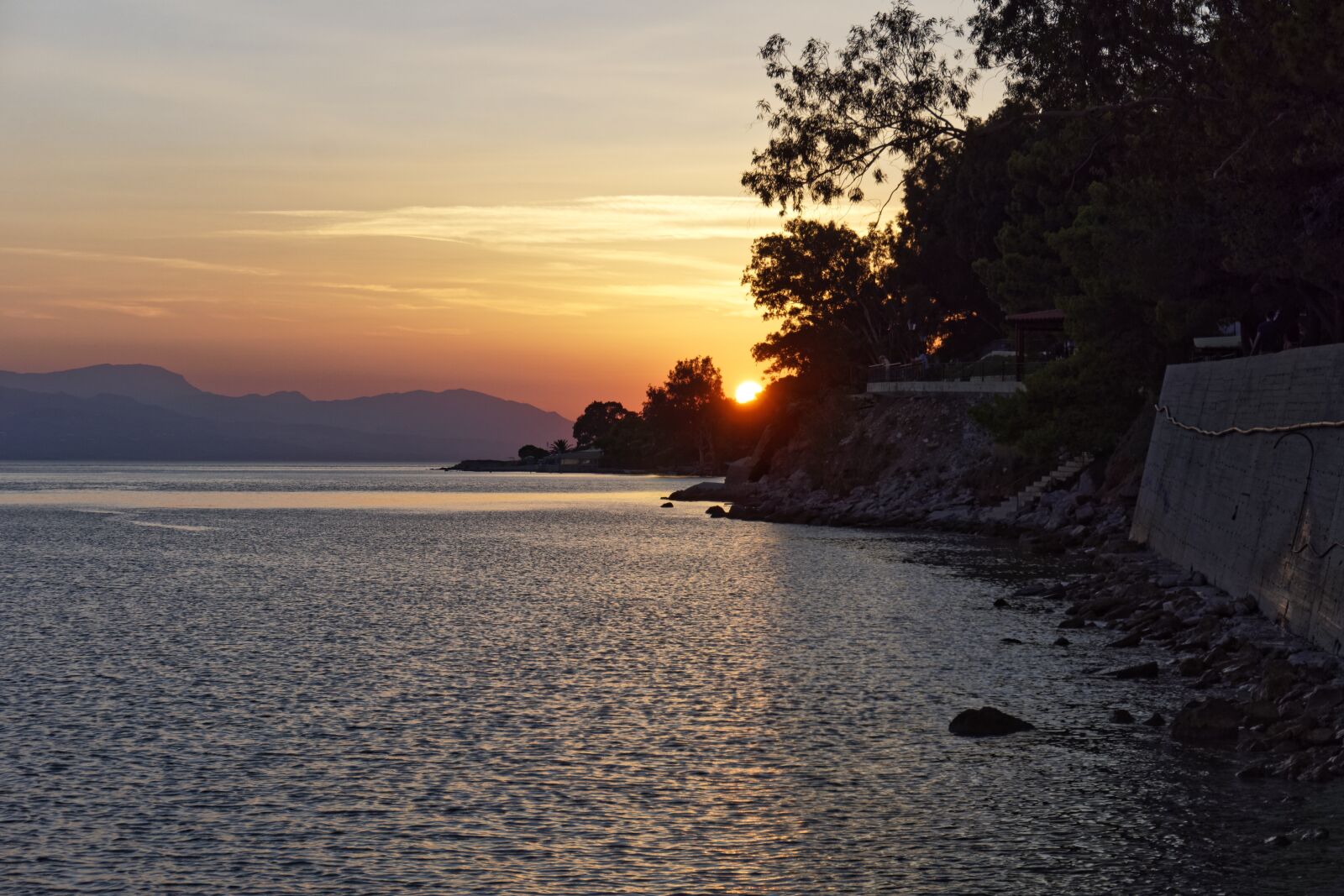 Sony a6000 sample photo. Sunset, landscape, greece photography