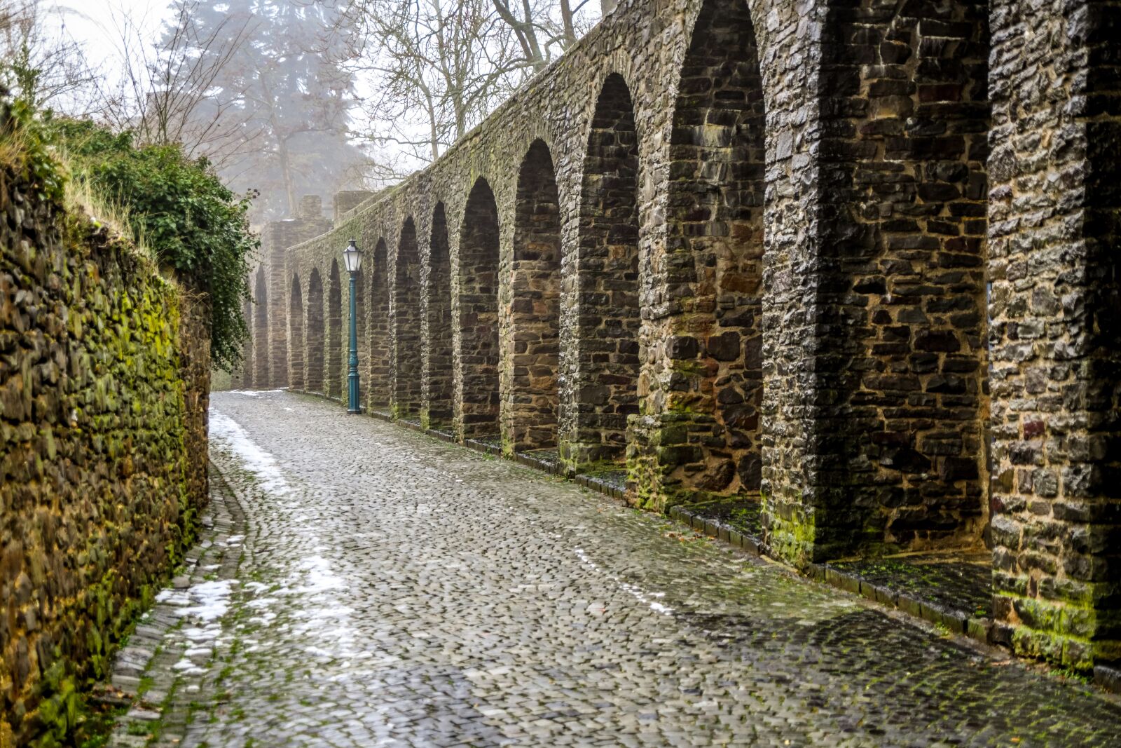 Tamron 28-300mm F3.5-6.3 Di VC PZD sample photo. Ahr valley, fog, alley photography