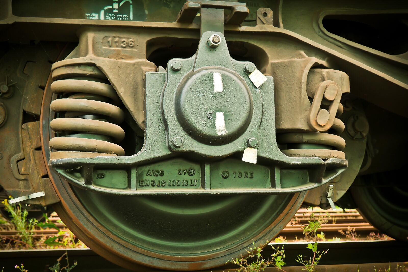 Olympus OM-D E-M10 sample photo. Railway, wheel, drive photography