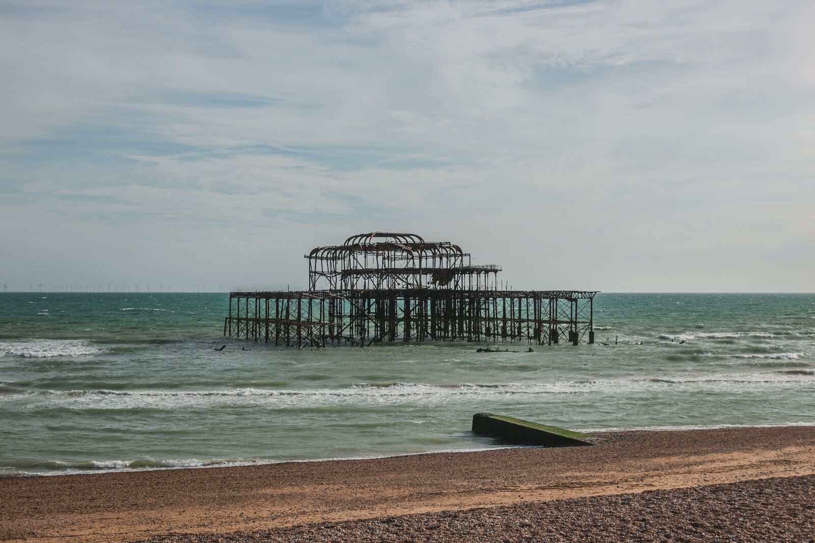 Canon EF 50mm F1.8 II sample photo. Brighton, pier, old photography