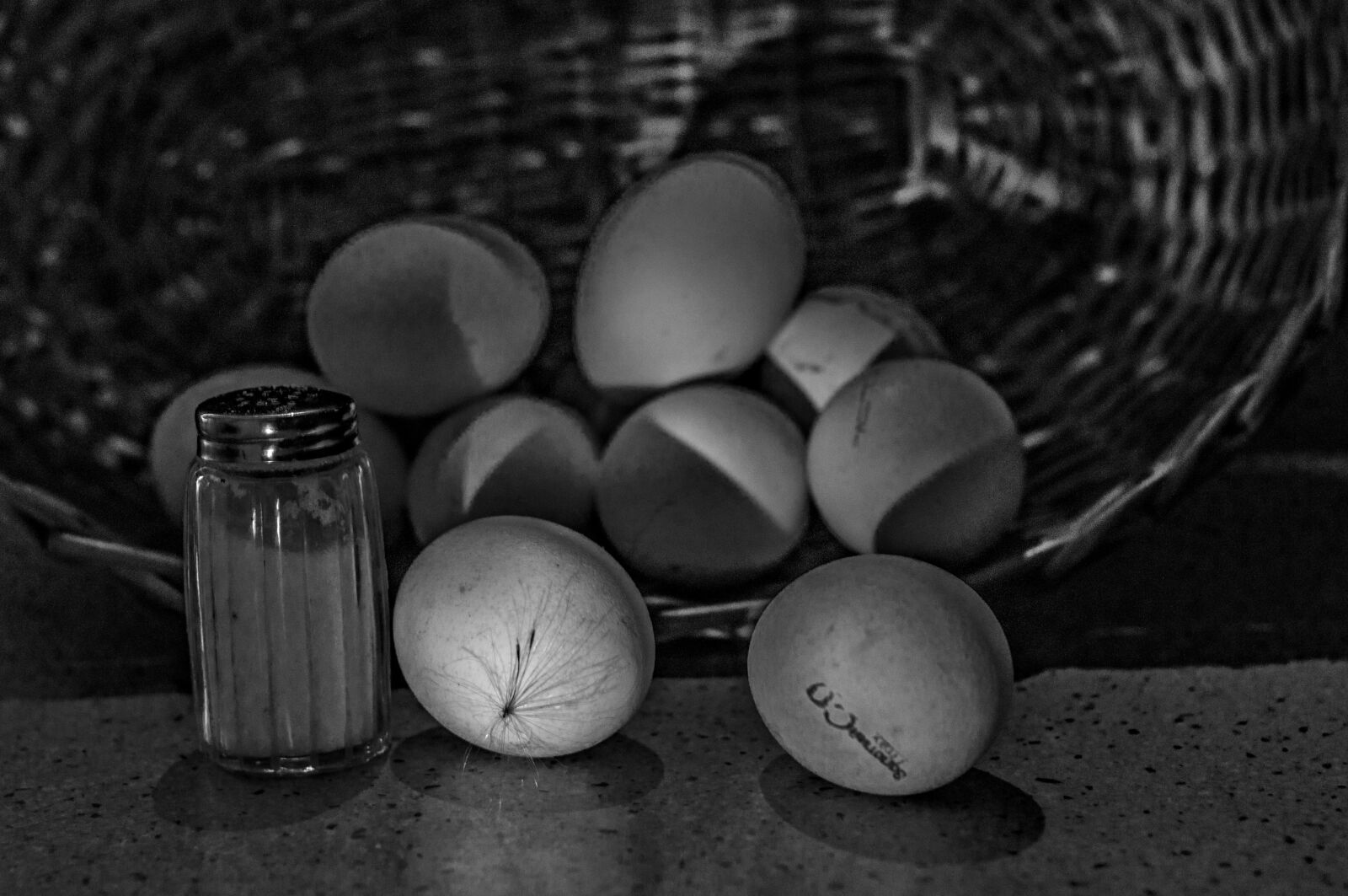 Nikon D90 sample photo. Eggs, corzine salt, still photography