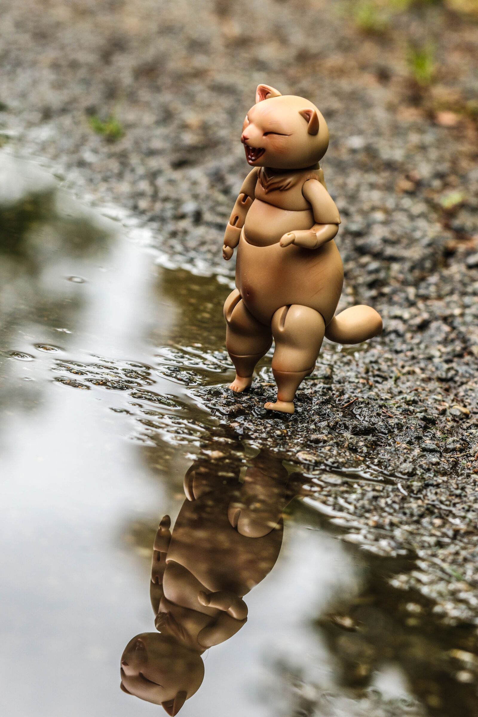 Canon EOS 7D Mark II sample photo. Toy, puddle, water photography