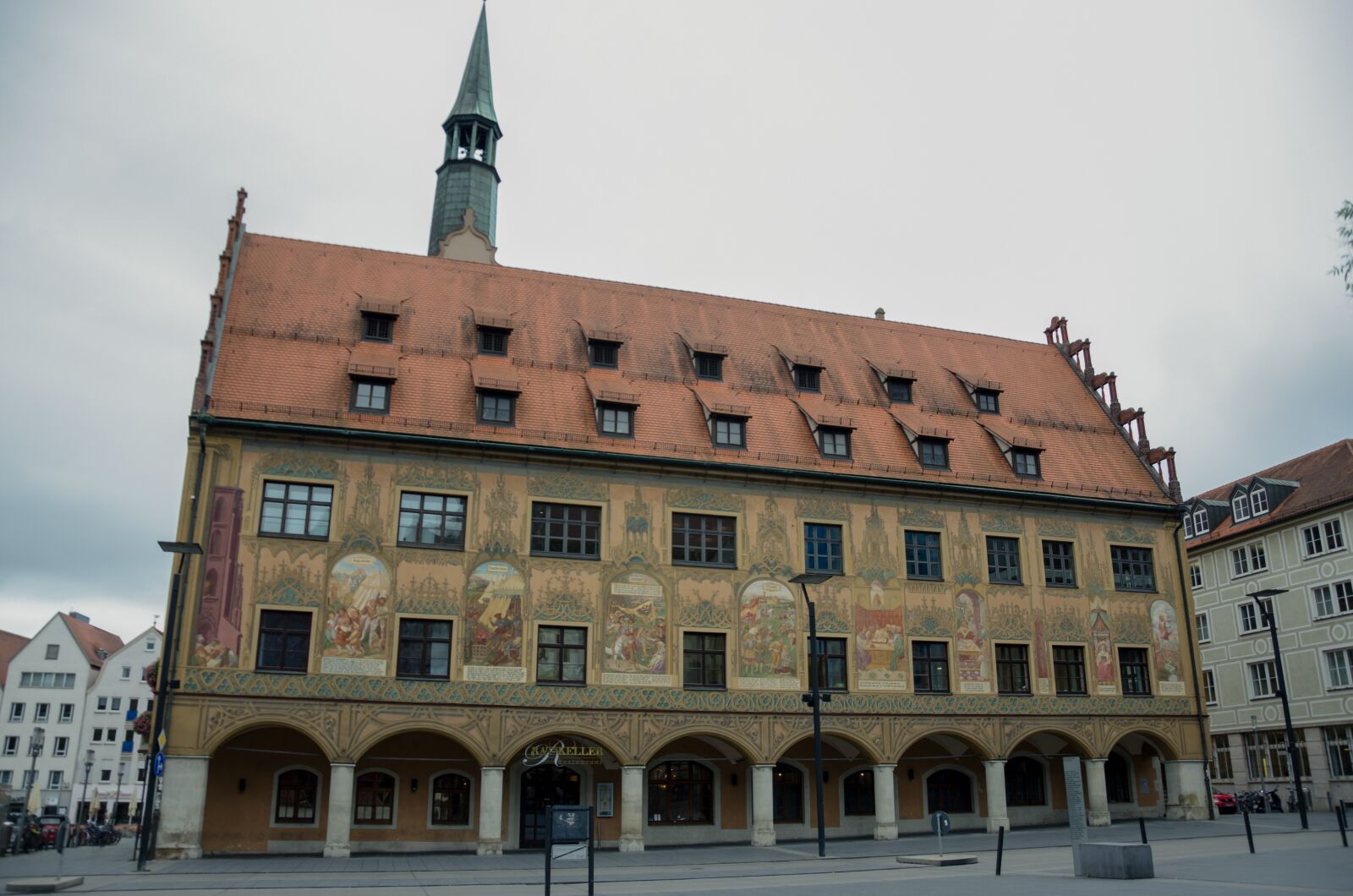 Nikon D5100 sample photo. Ulm, town hall, mural photography