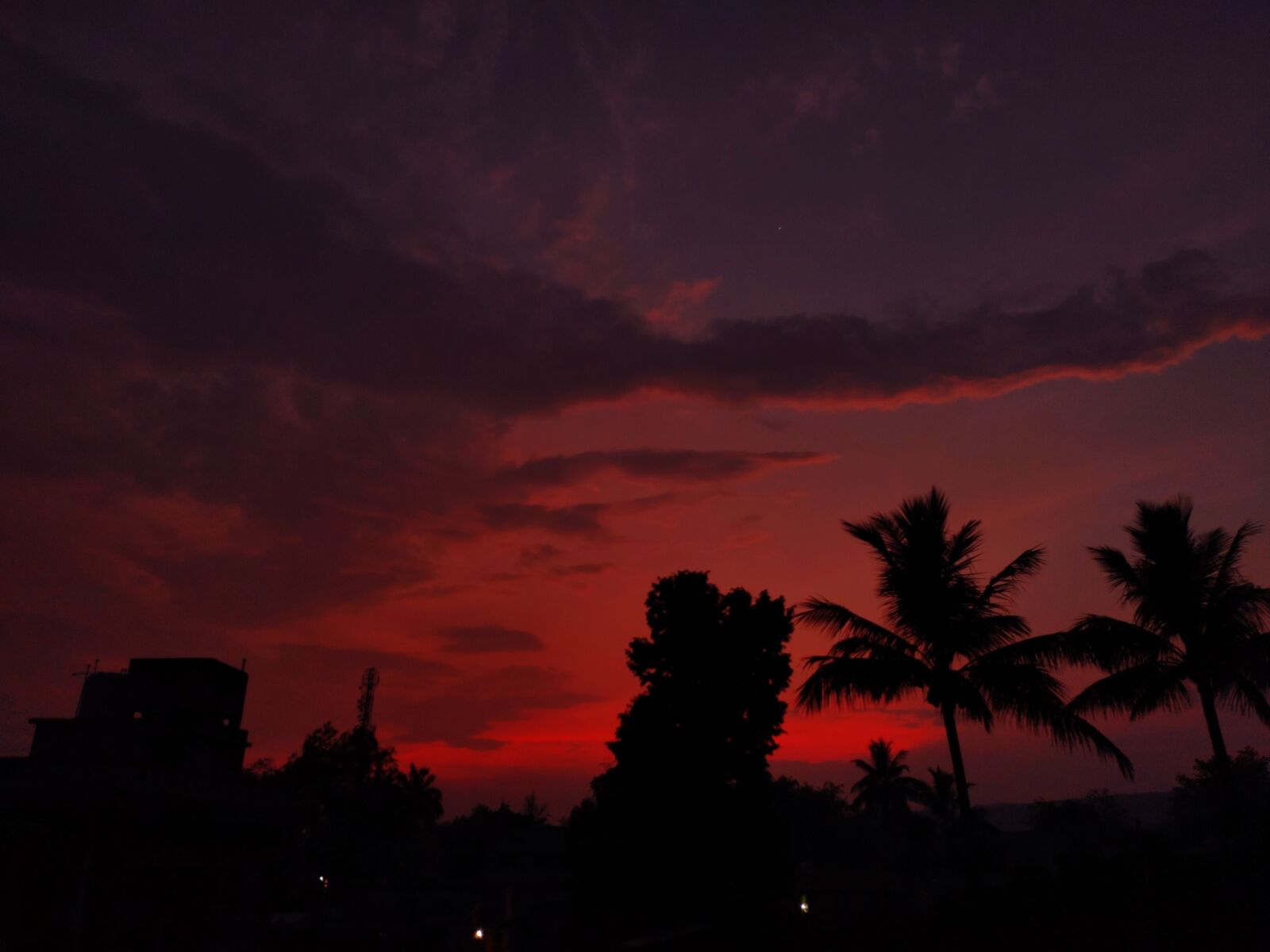 Xiaomi Redmi Note 7 Pro sample photo. Sunset, bloody sky, sky photography