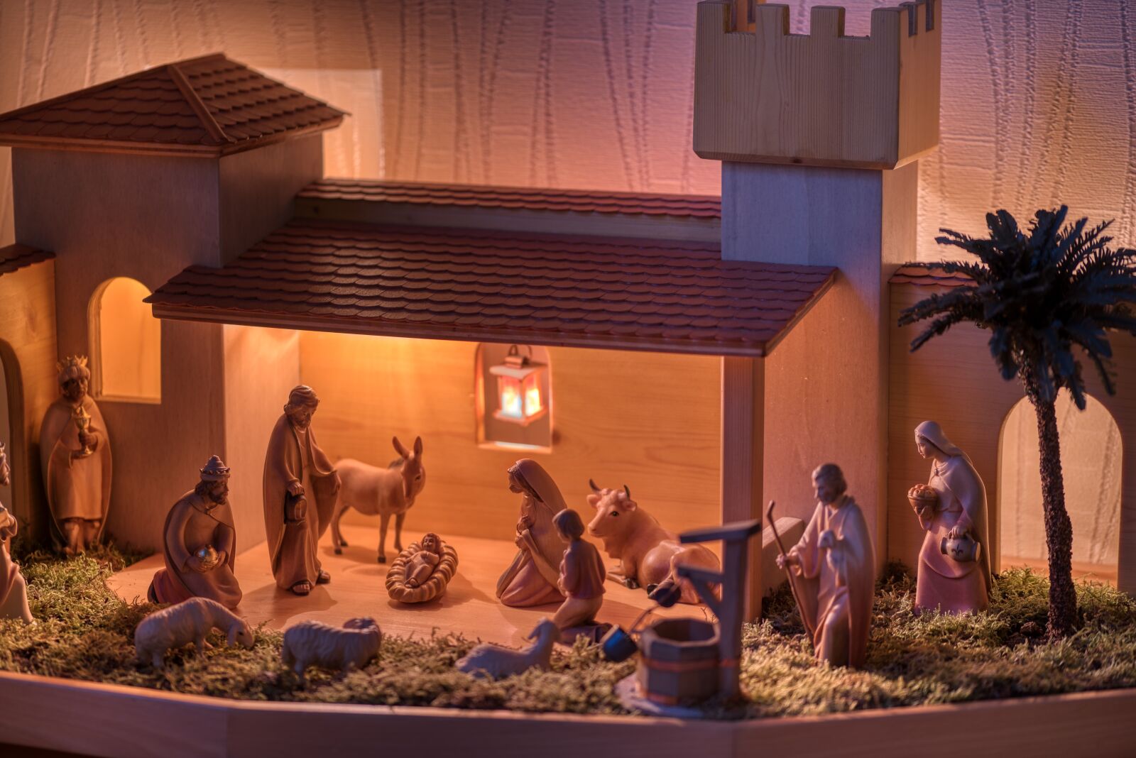 Nikon D750 sample photo. Christmas, crib, stall photography