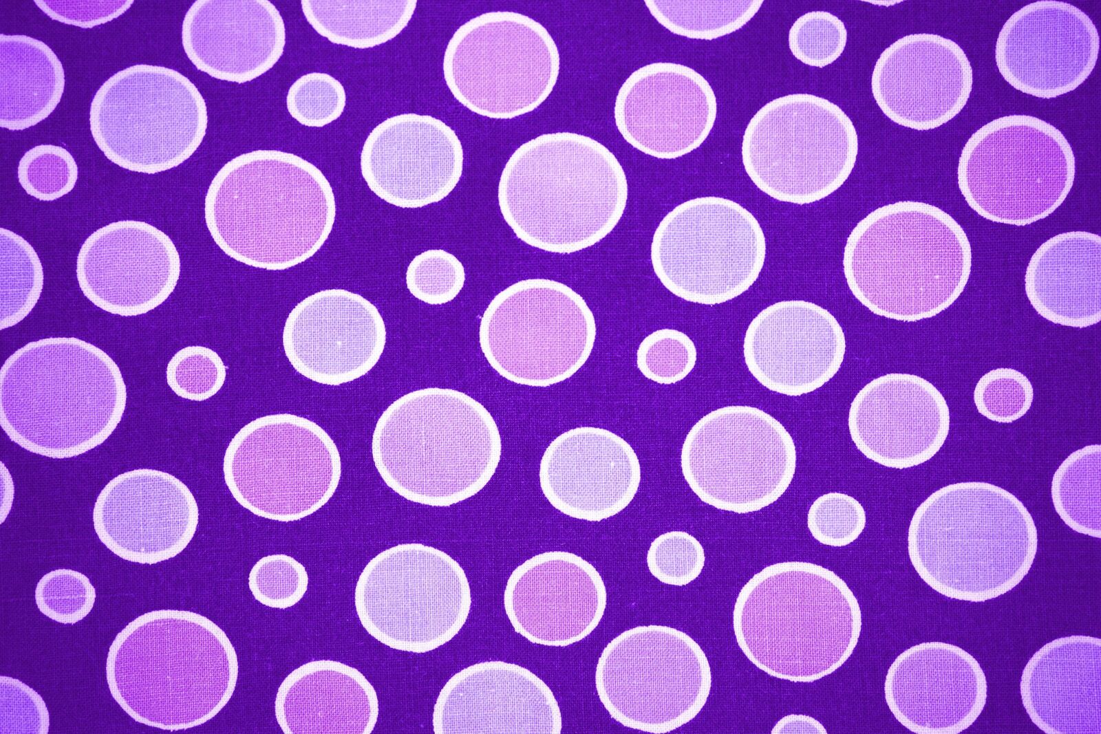 f/4-5.6 IS II sample photo. Purple fabric, dots design photography