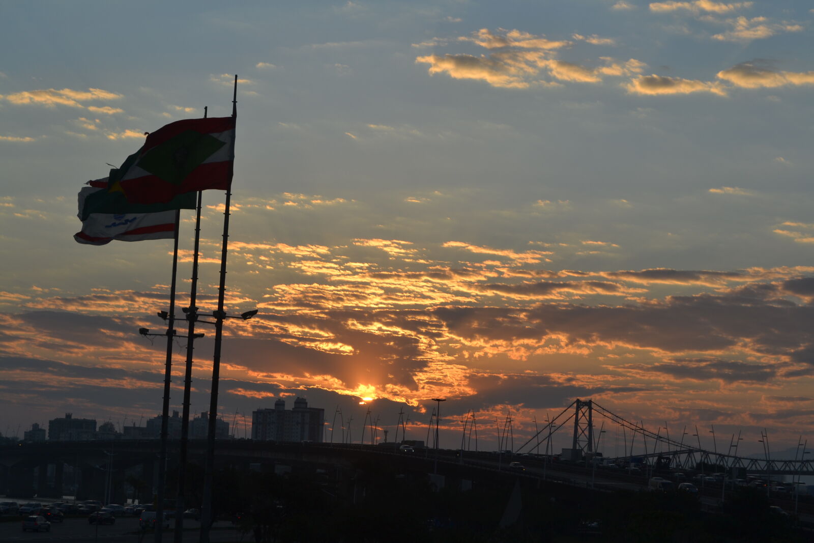 Nikon D3100 sample photo. Heaven, flag, sun photography
