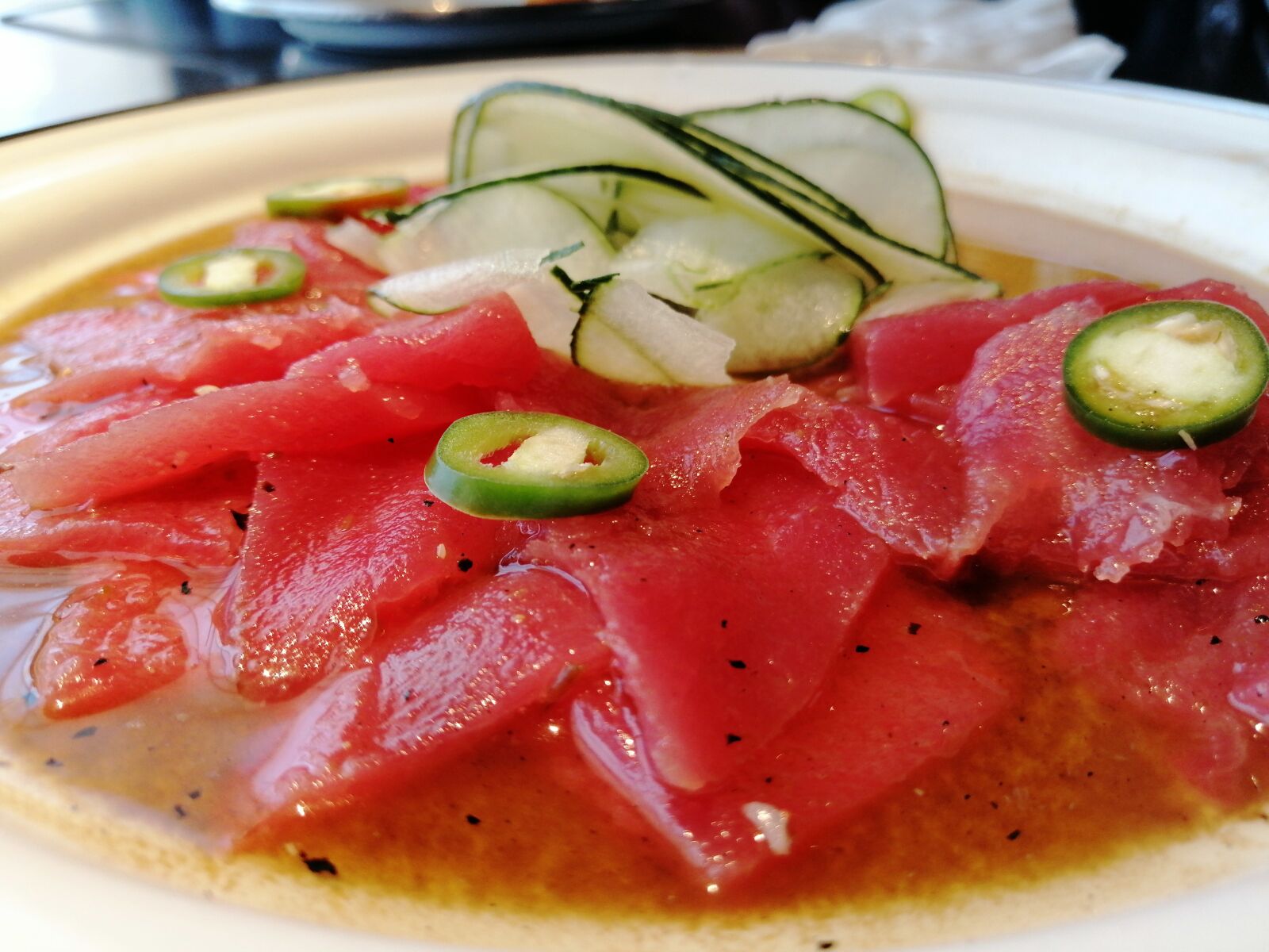 HUAWEI SNE-LX3 sample photo. Tuna, sashimi, fish photography