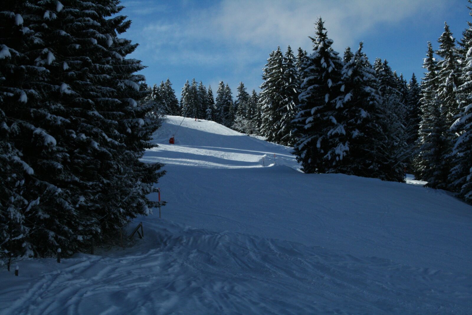 Canon EOS 400D (EOS Digital Rebel XTi / EOS Kiss Digital X) sample photo. French-speaking switzerland, snow, trees photography