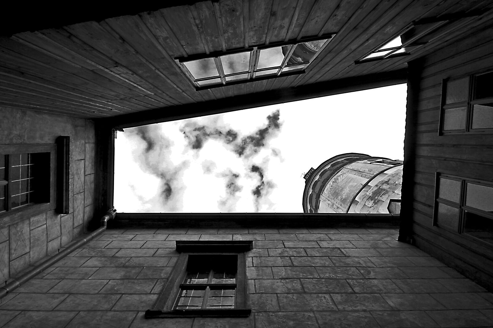 Canon EOS 60D sample photo. Monochrome, window, architecture photography