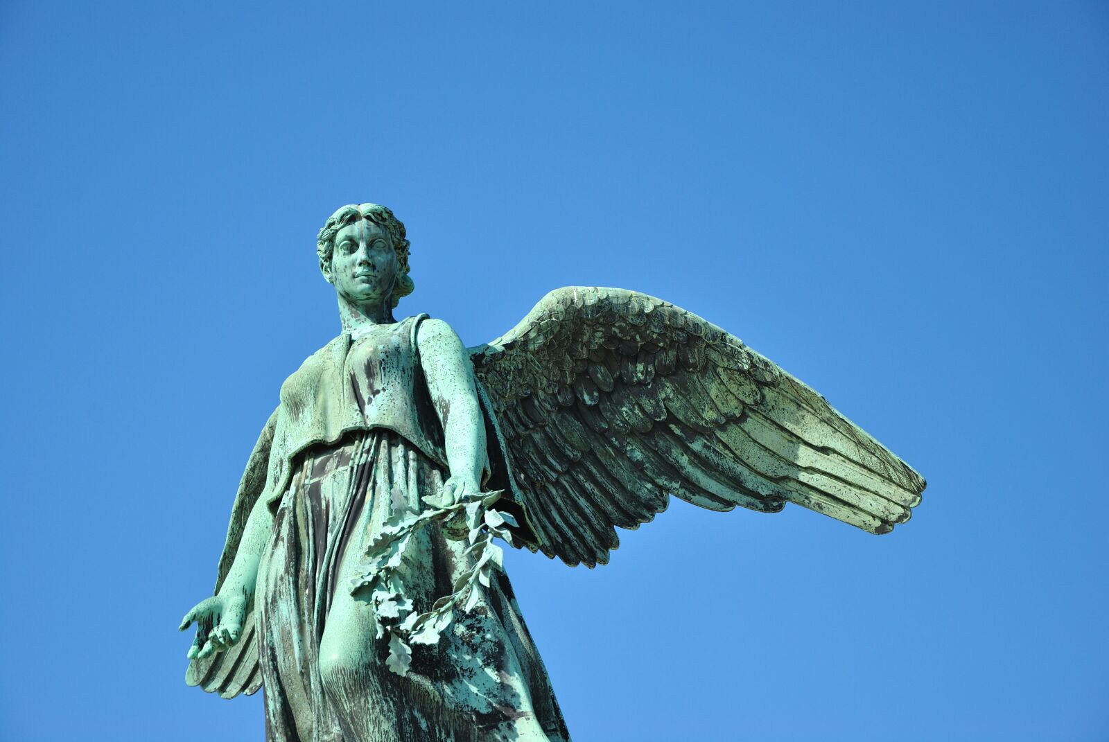 Nikon D3000 sample photo. Angel, statue, copenhagen photography