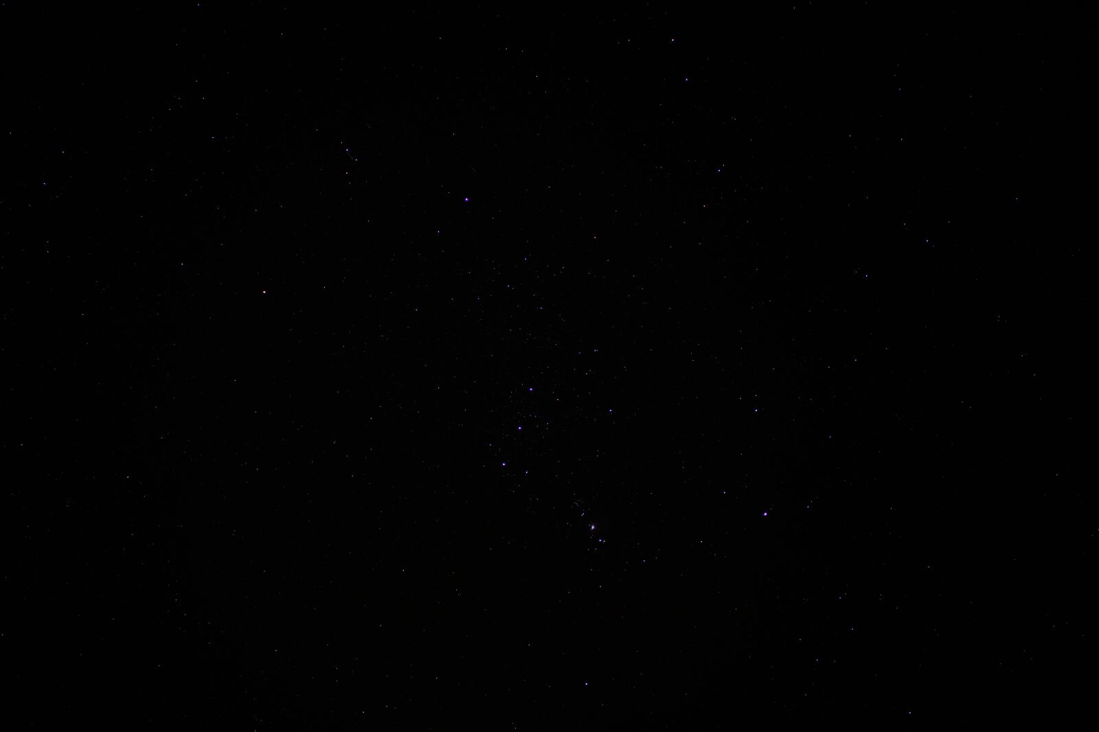 Sony a7R II + Sony Sonnar T* FE 55mm F1.8 ZA sample photo. Orion, constellation, starry sky photography
