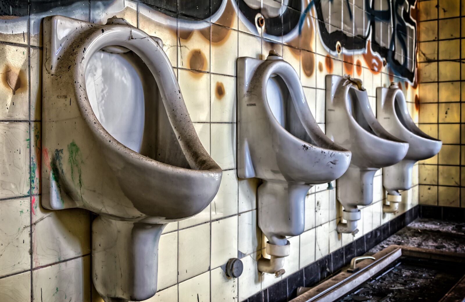 Nikon D3300 sample photo. Toilet, urinal, lost places photography