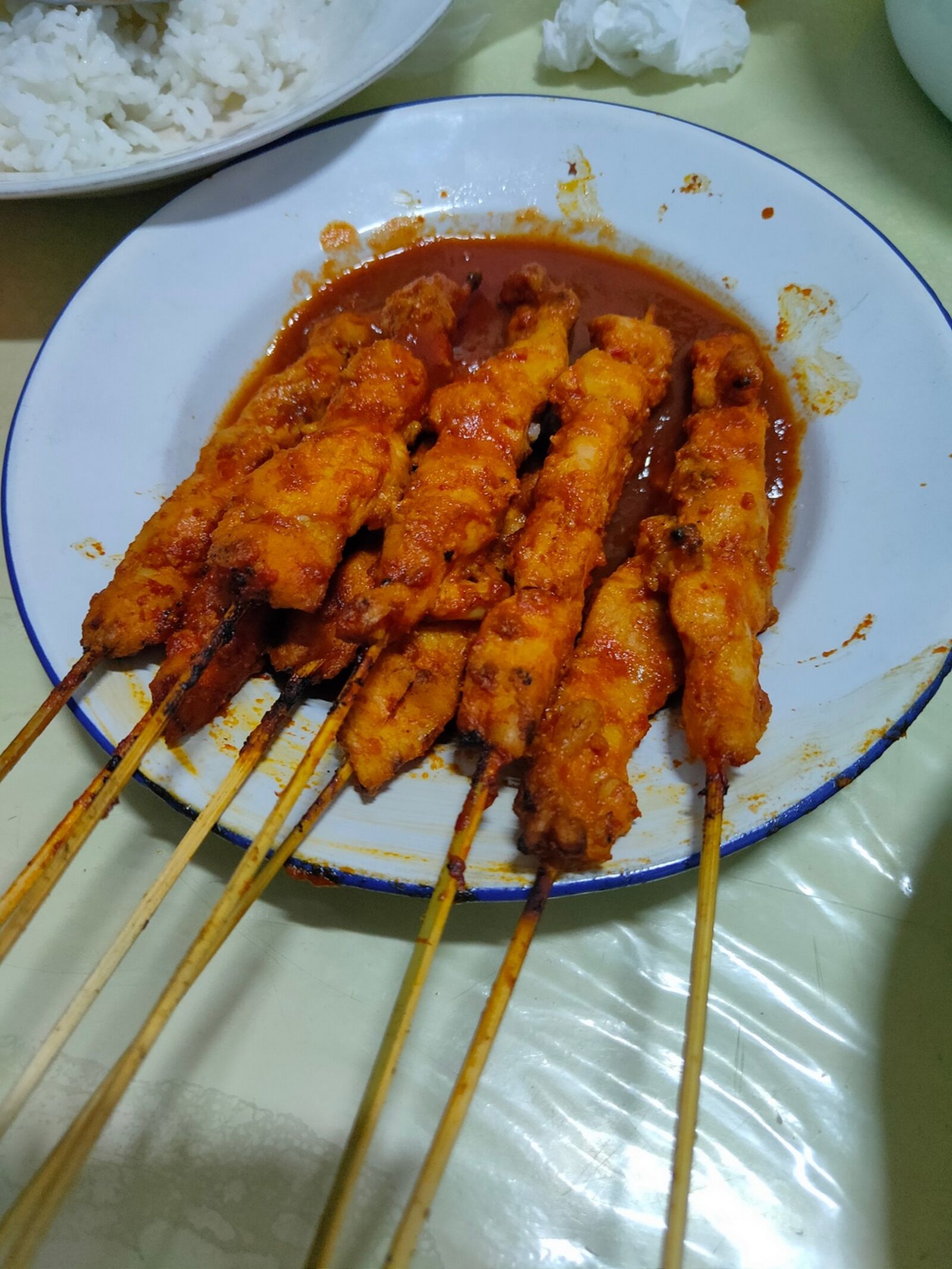 Realme 3 PRO sample photo. Satay, chicken, sate photography
