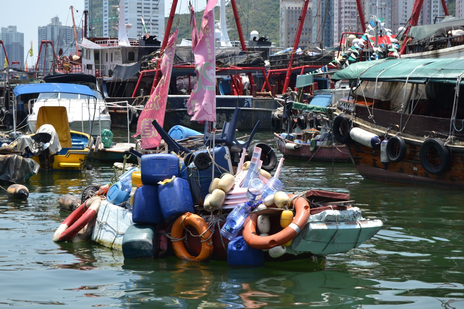 Nikon D3100 sample photo. Clutter, boat, float photography