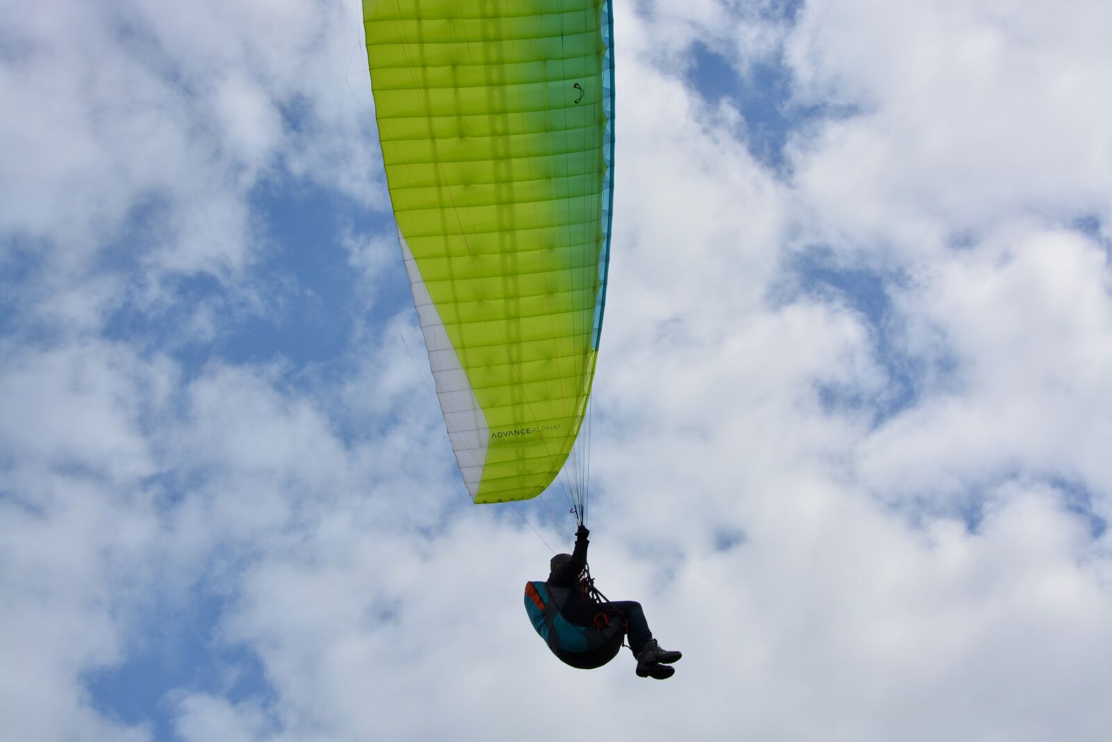 Nikon D5200 sample photo. Paragliding, paragliding wing blue photography